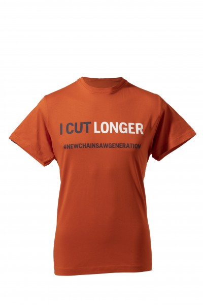 T-SHIRT I CUT LONGER UNISEX orange